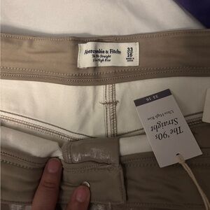 Abercrombie & Fitch Beige Trousers